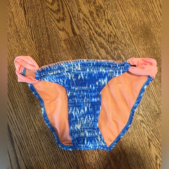 Arizona Jean Co. Blue Pink Paisley Triangle Bikini Set Women’s Size Small - Picture 6 of 9